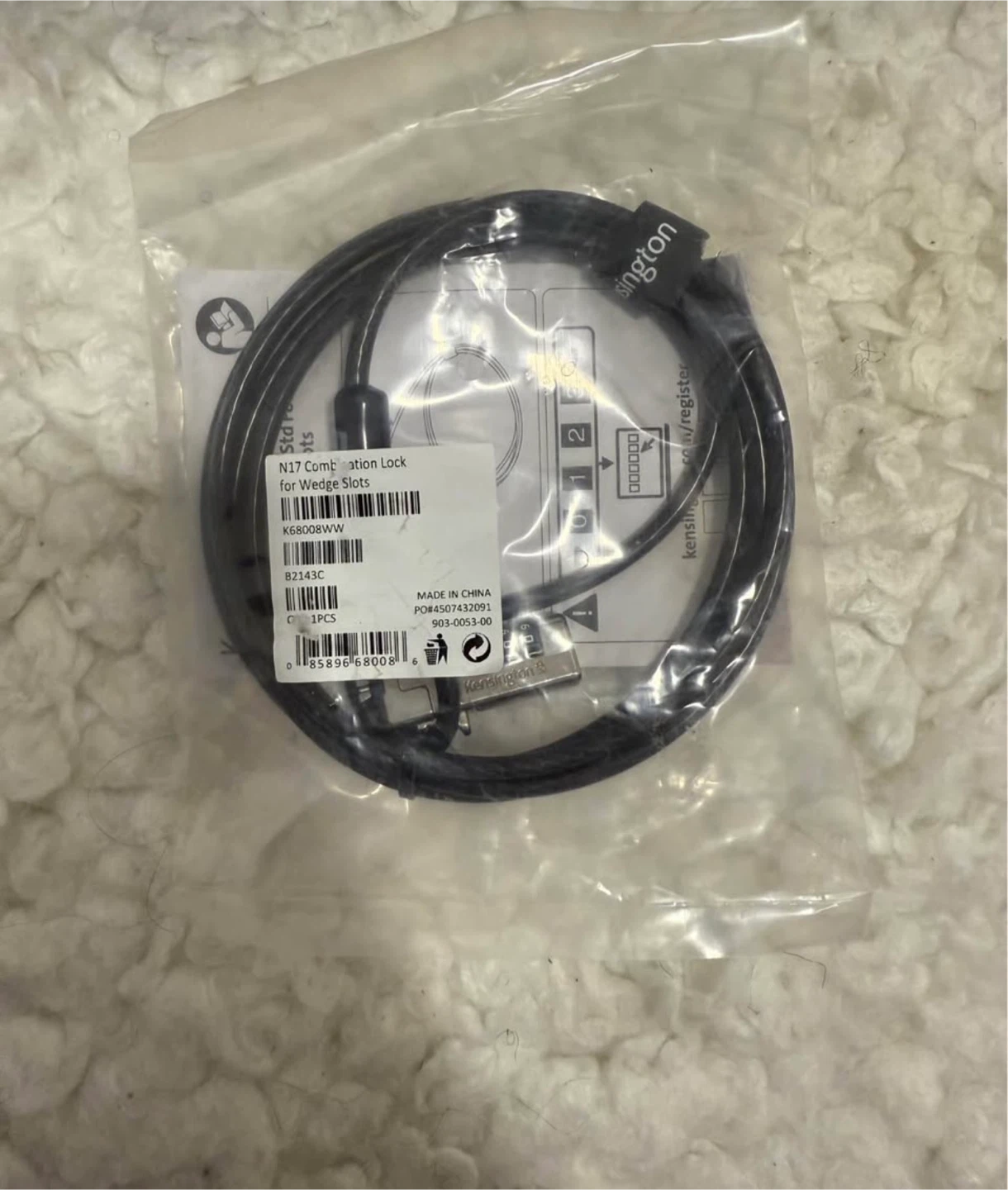 Kensington N17 Combination Lock for Wedge Slots - photo 2