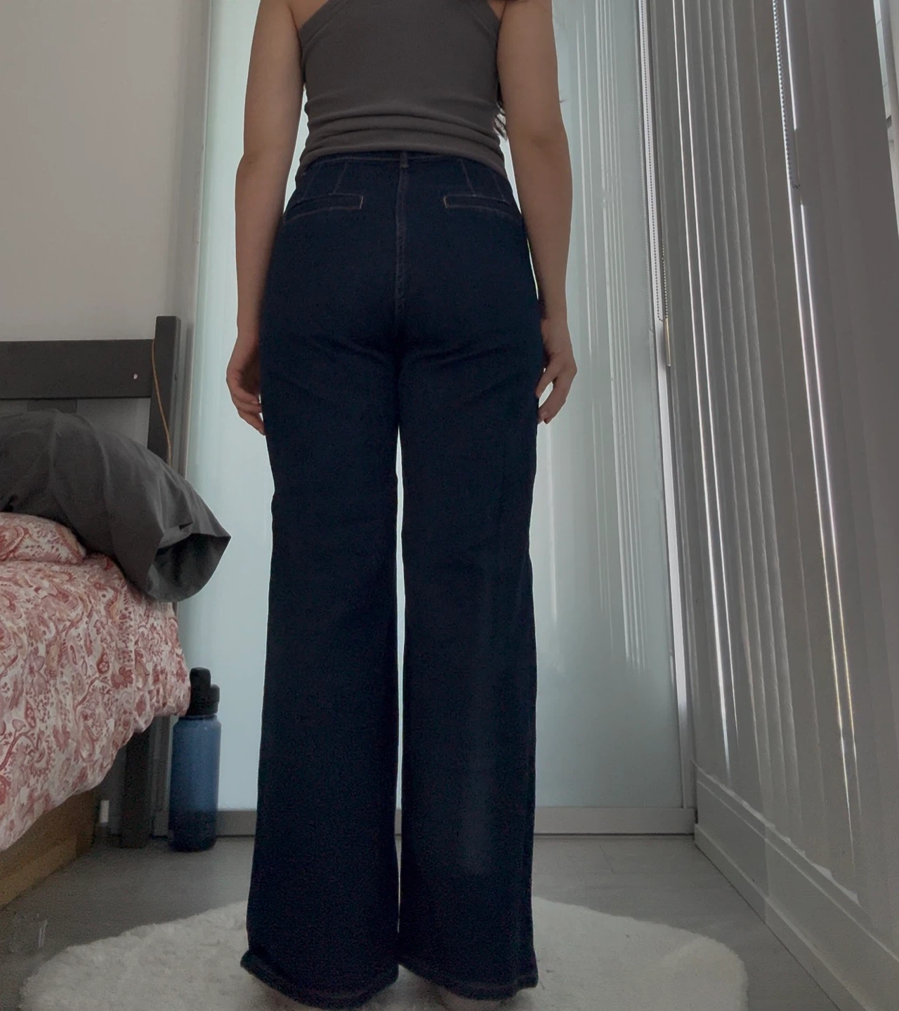 Dark Wide Leg Jeans - photo 5