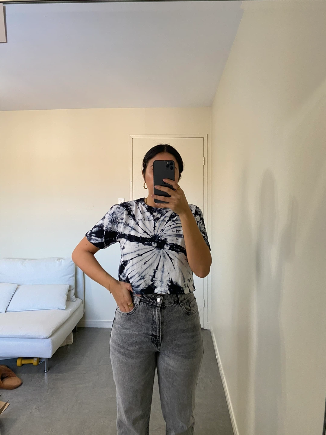 Zara NEW Cropped T-Shirt SizE large