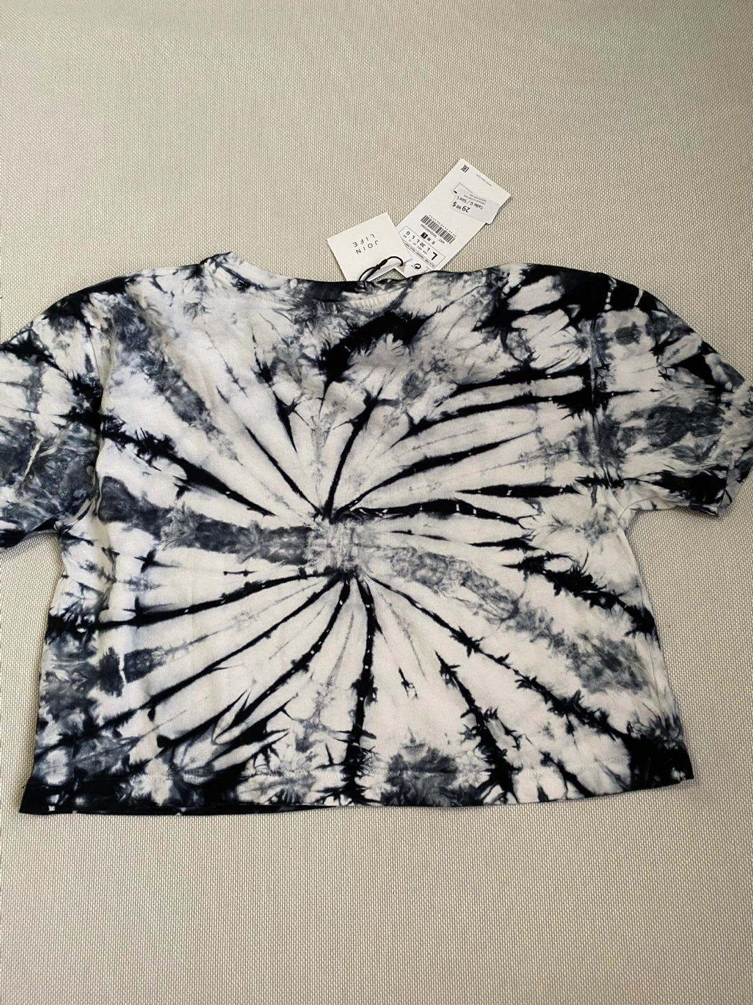 Zara NEW Cropped T-Shirt SizE large - photo 2