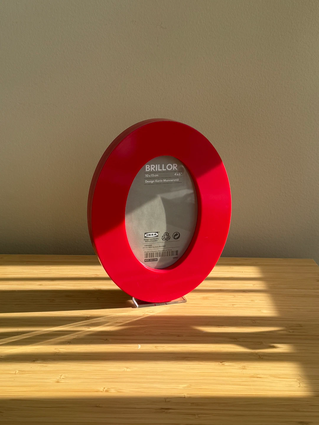 IKEA BRILLOR Picture Frame Red 4x6 Inch