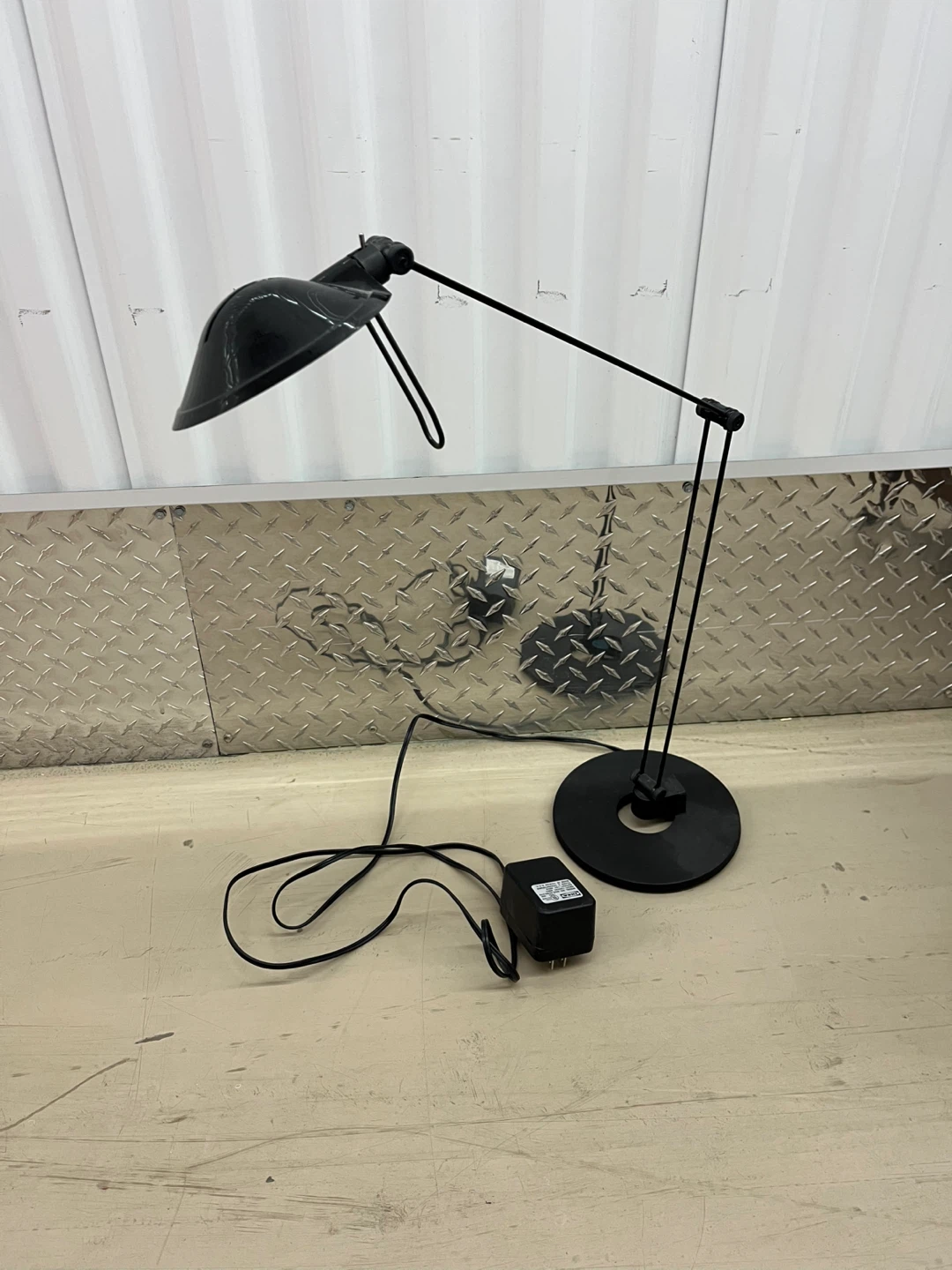 IKEA Adjustable Black Desk Lamp with Power Adapter - photo 3