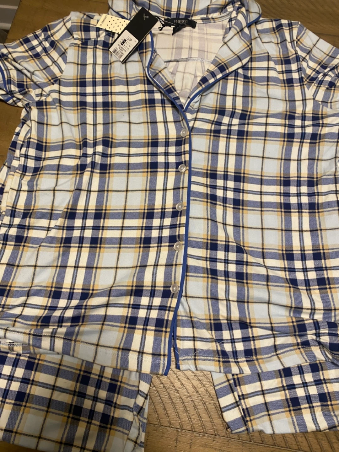 Forever 21 Plaid Pajama Set - Size Small - photo 5