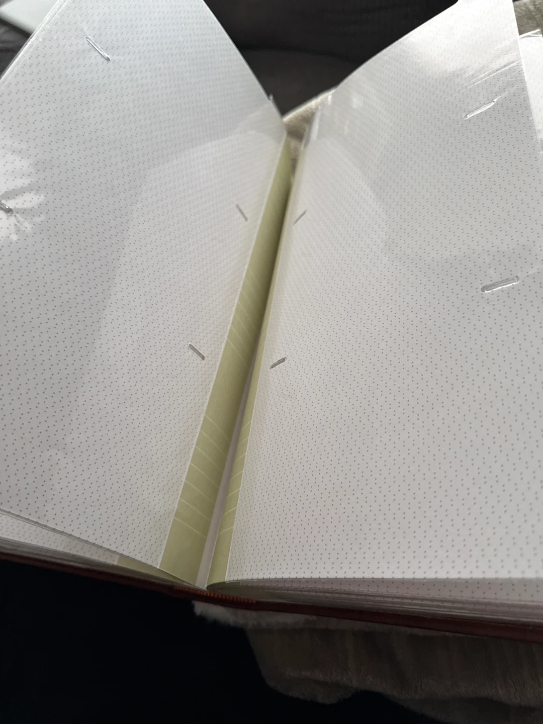 Brown Faux Leather Photo Album with Embossed Design - photo 2