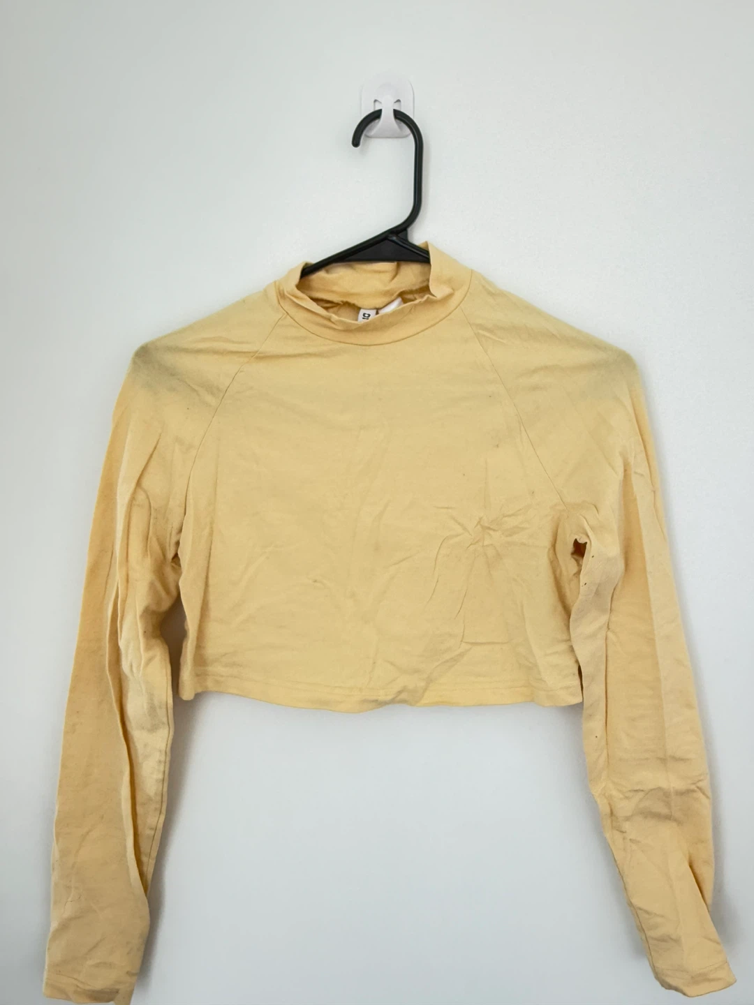 Divided by H&M Cropped Long Sleeve Mock Neck Shirt