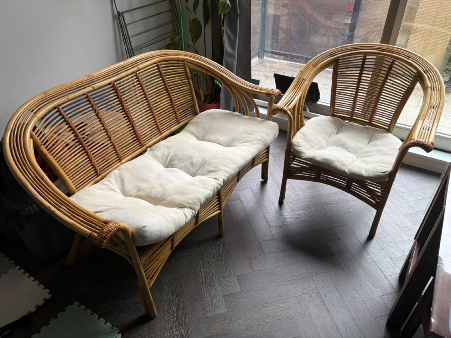 Rattan Sofa and Chair Set with cushion - photo 2
