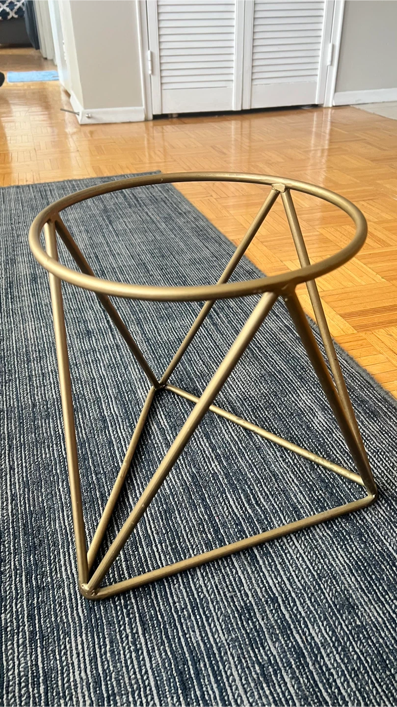 Geometric Metal Plant Stand Holder - photo 3