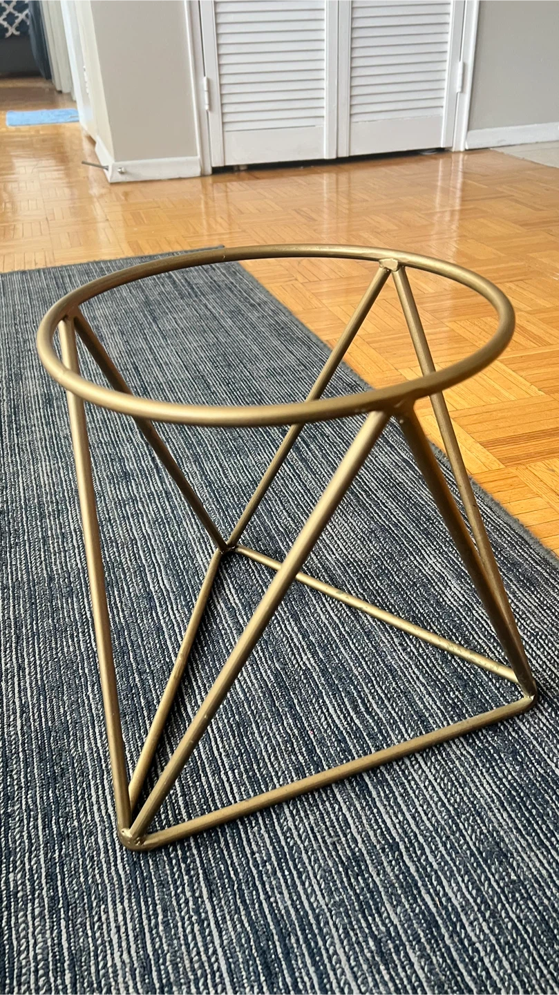Geometric Metal Plant Stand Holder - photo 2