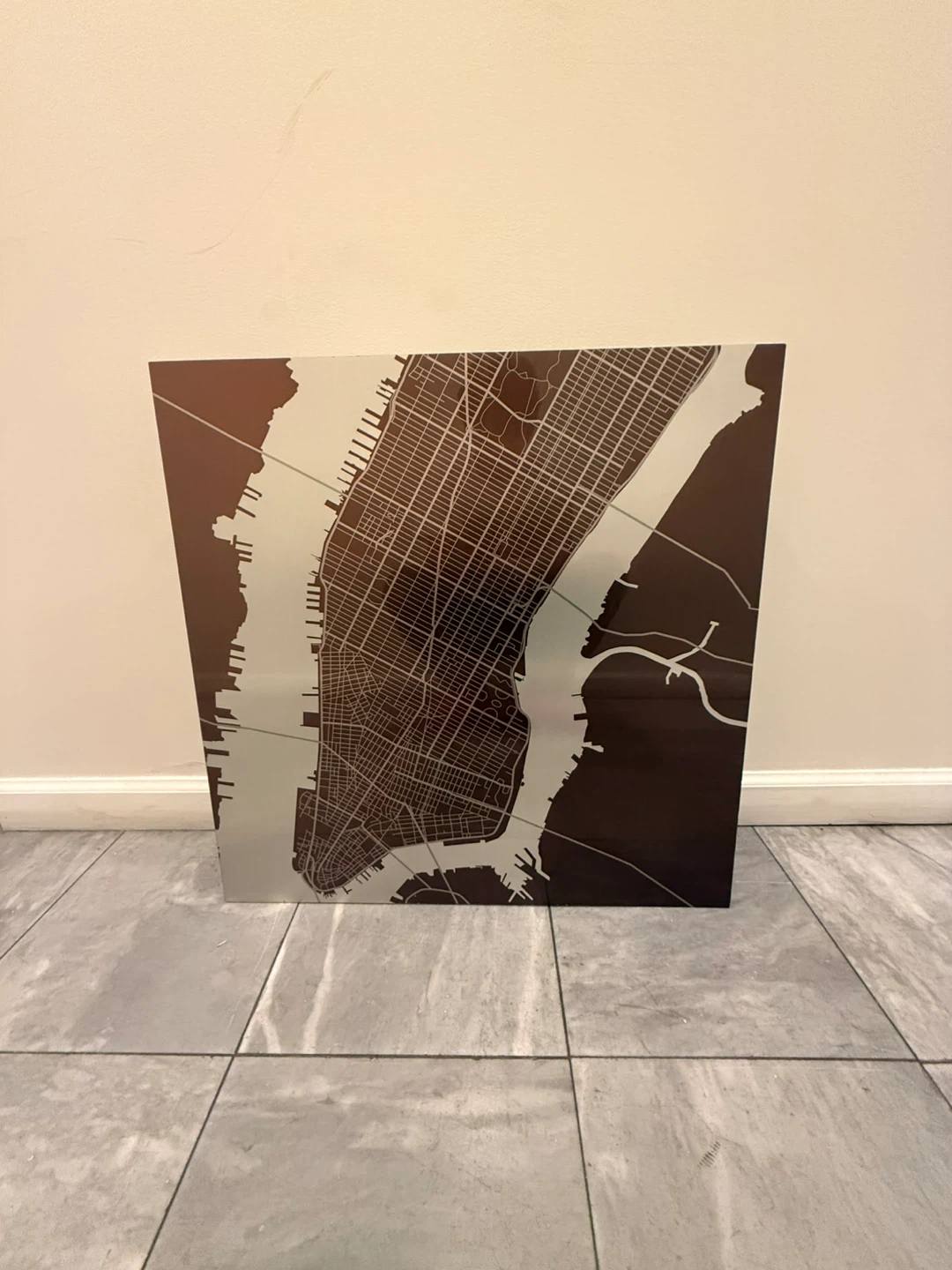 Soundhall New York City Map Wall Art