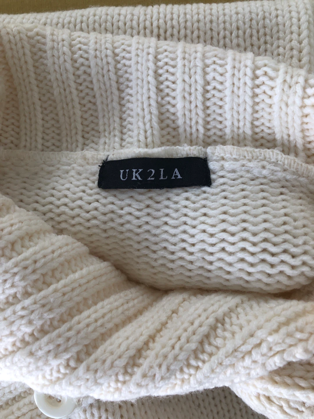 UK2LA Cream Knit Dress with Pockets 🥕 - photo 2