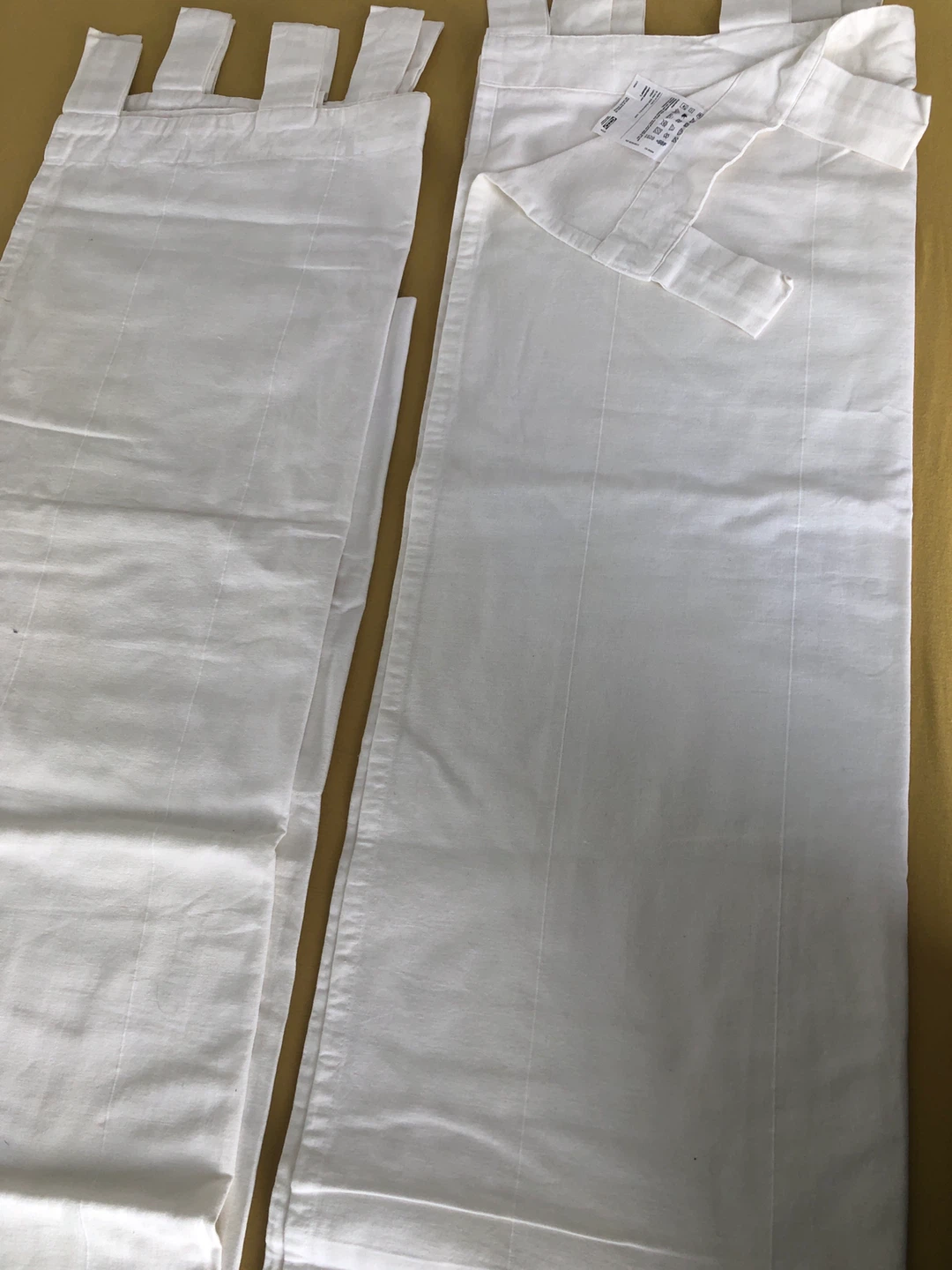 IKEA White Tab Top Curtains (Pair)🏆 - photo 2