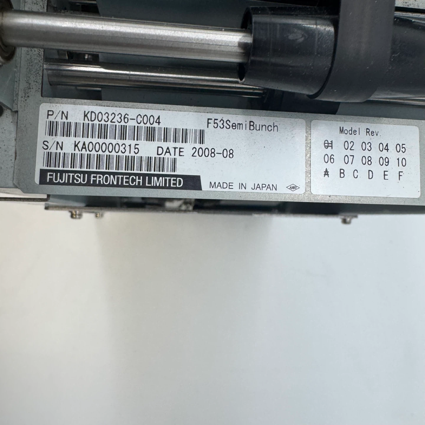 Fujitsu F53/F56 Bill Dispenser Unit KD03234-C011 Semi Bunch - photo 4