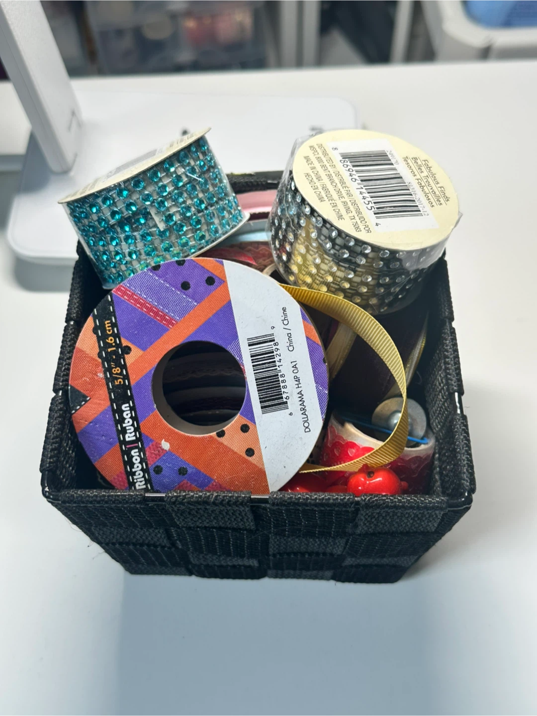 Assorted Craft Ribbons and Embellishments