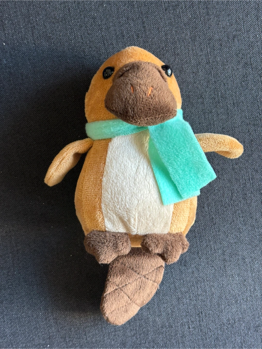 Plush Platypus Toy with Scarf