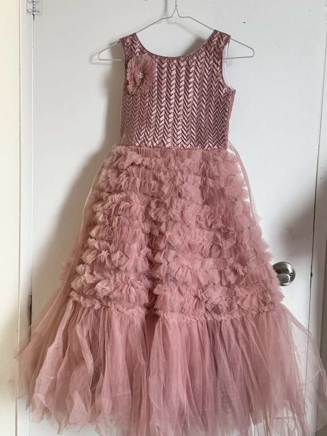 Girls Pink Formal Dress