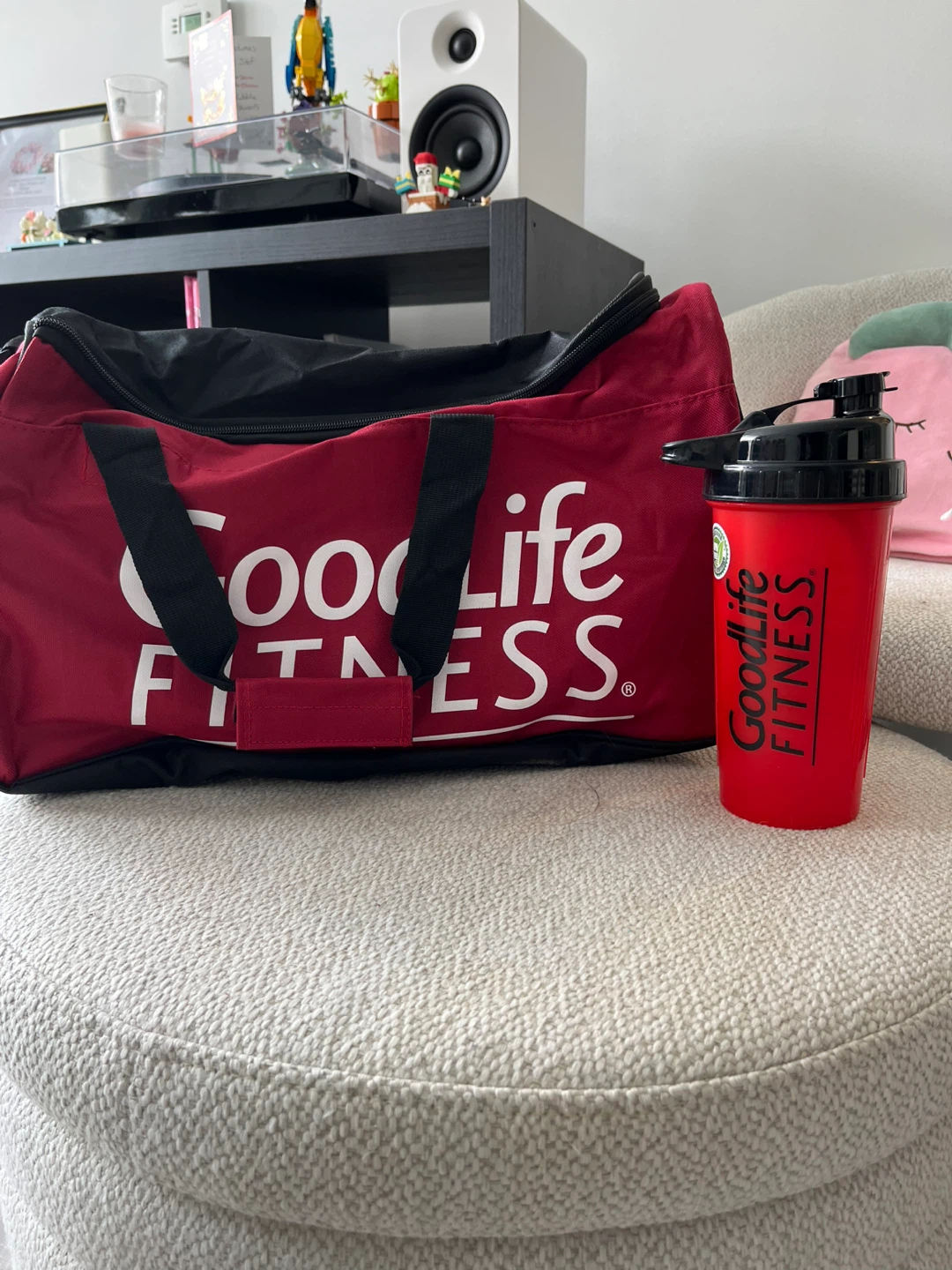 GoodLife Fitness Duffle Bag and Shaker Bottle Set
