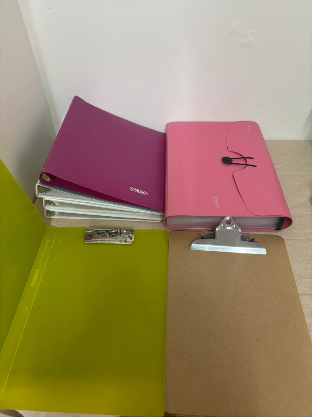 Assorted binders