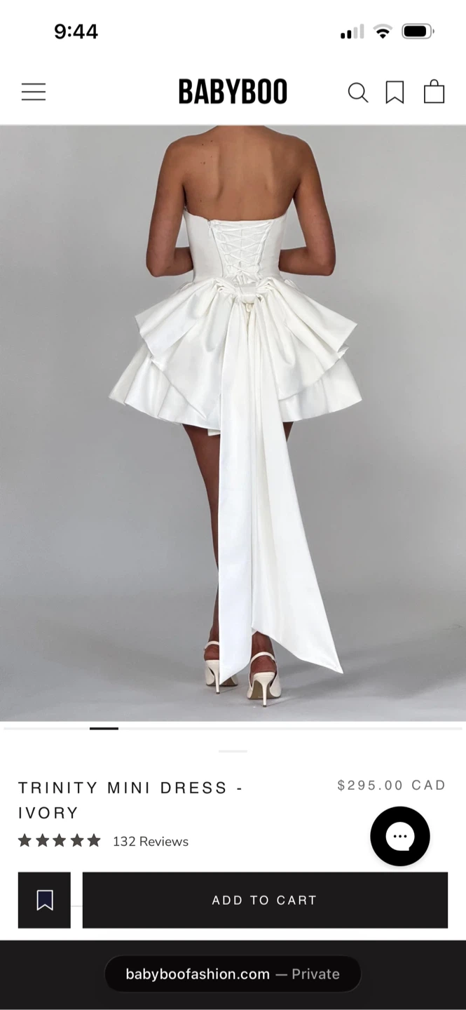 Babyboo Trinity Mini Dress - Ivory - photo 3