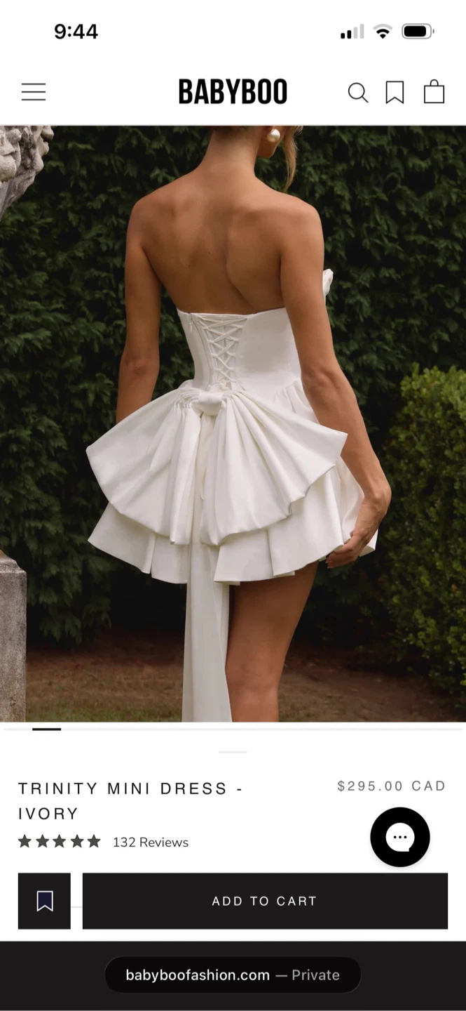 Babyboo Trinity Mini Dress - Ivory - photo 4