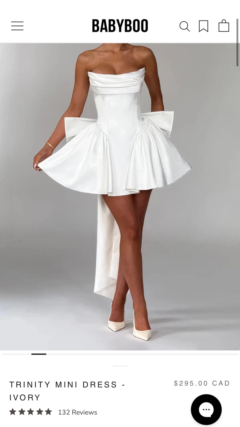 Babyboo Trinity Mini Dress - Ivory