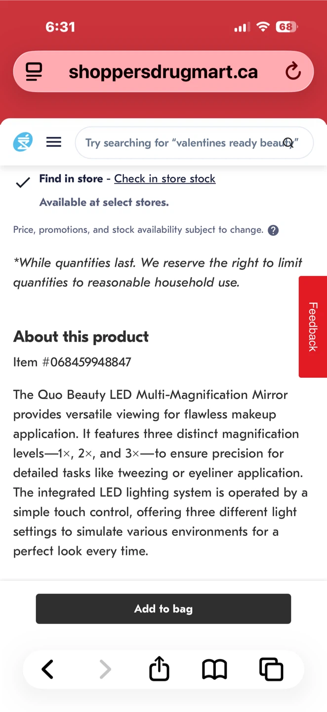 QUO Beauty LED Multi-Magnification Mirror - photo 4