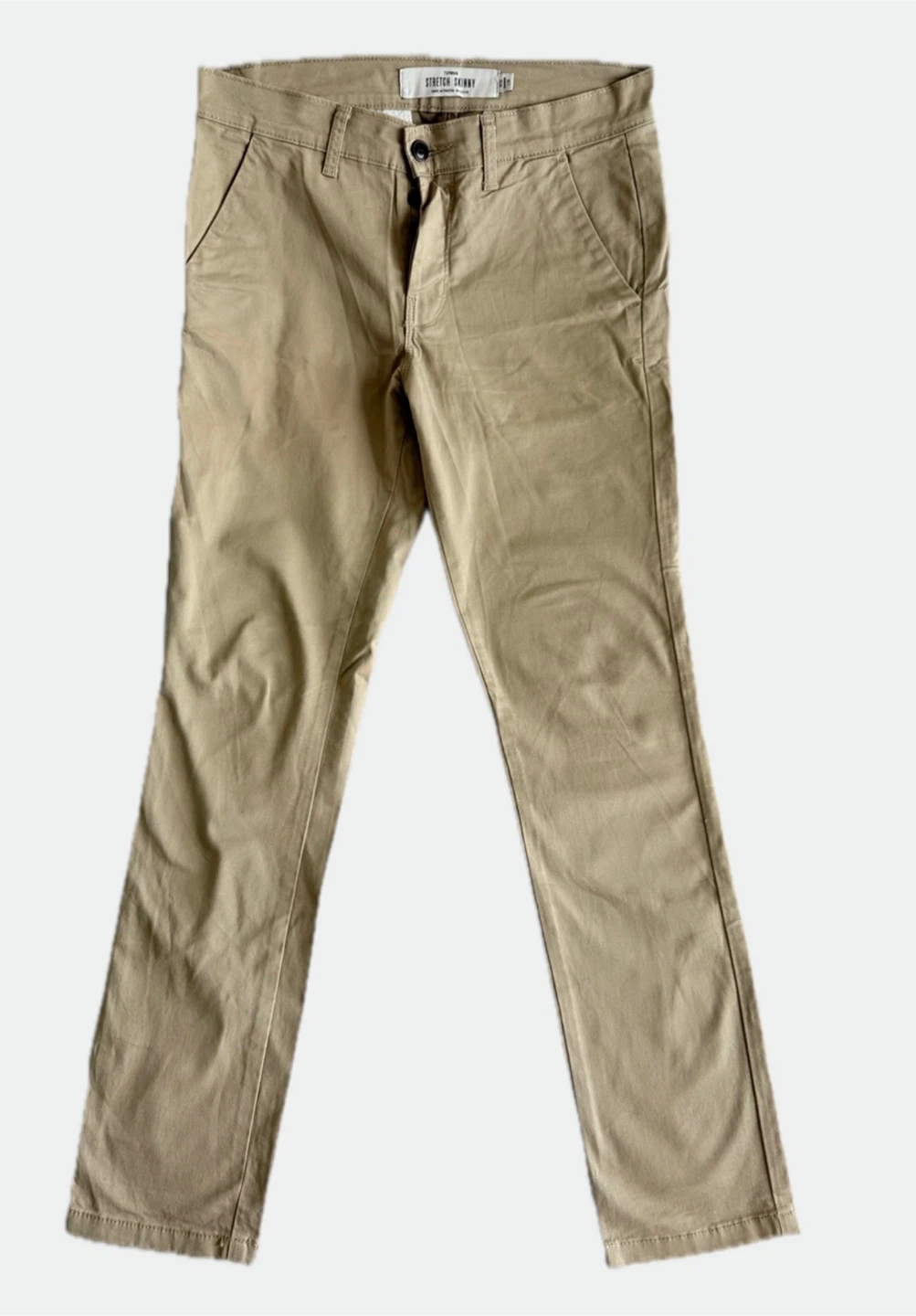 Topman Stretch Skinny Chinos - Khaki W30 L30 - photo 3