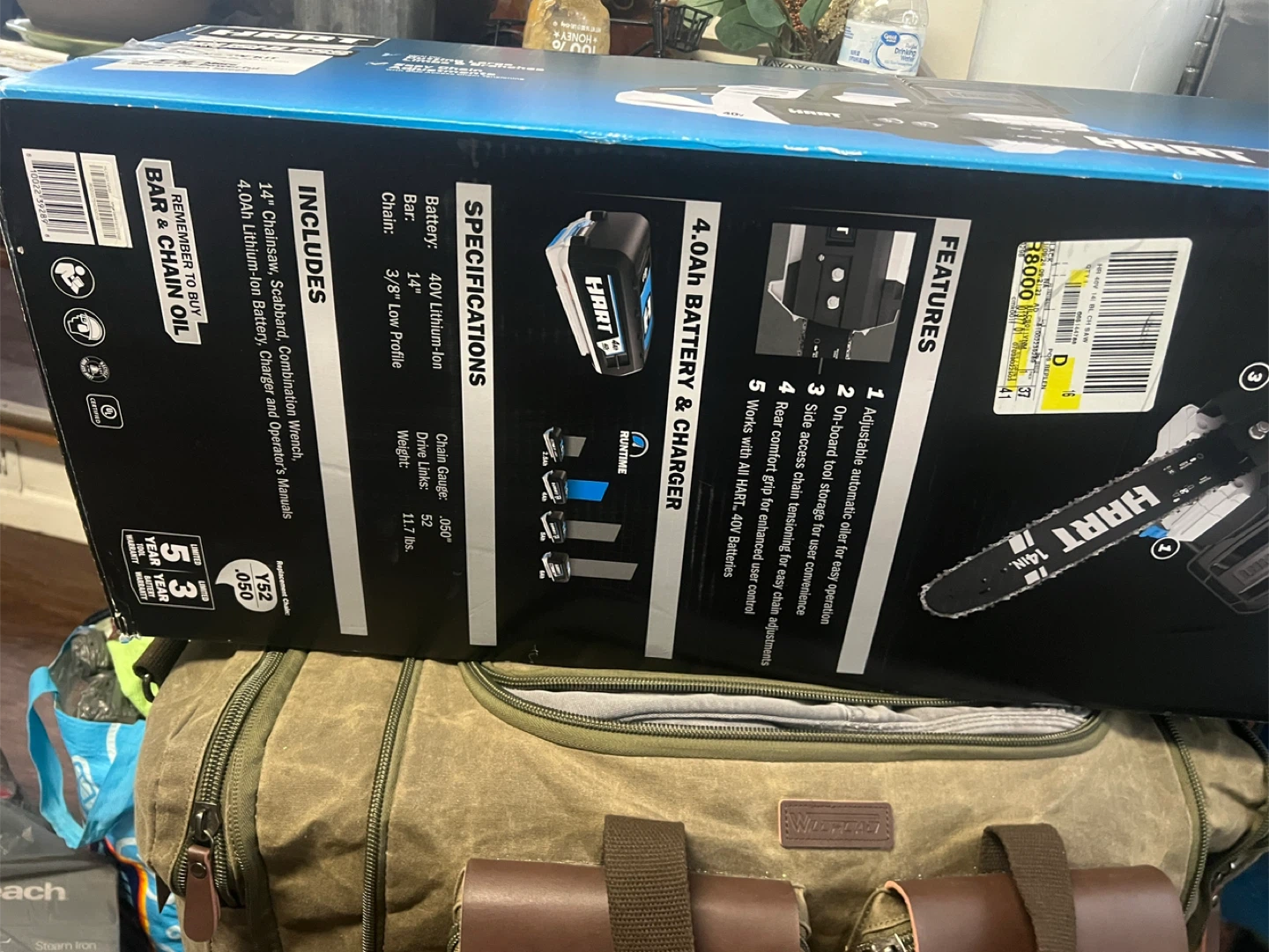 HART 40V 14" Brushless Chainsaw Kit - photo 5