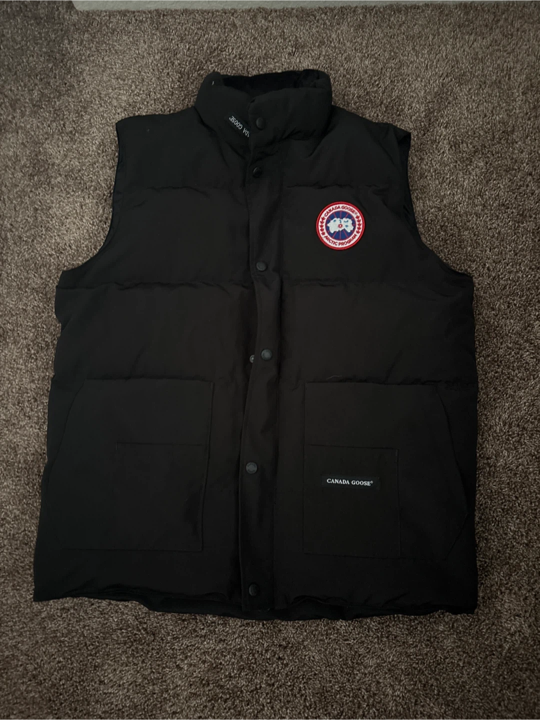 Canada Goose Black Down Vest Arctic Program