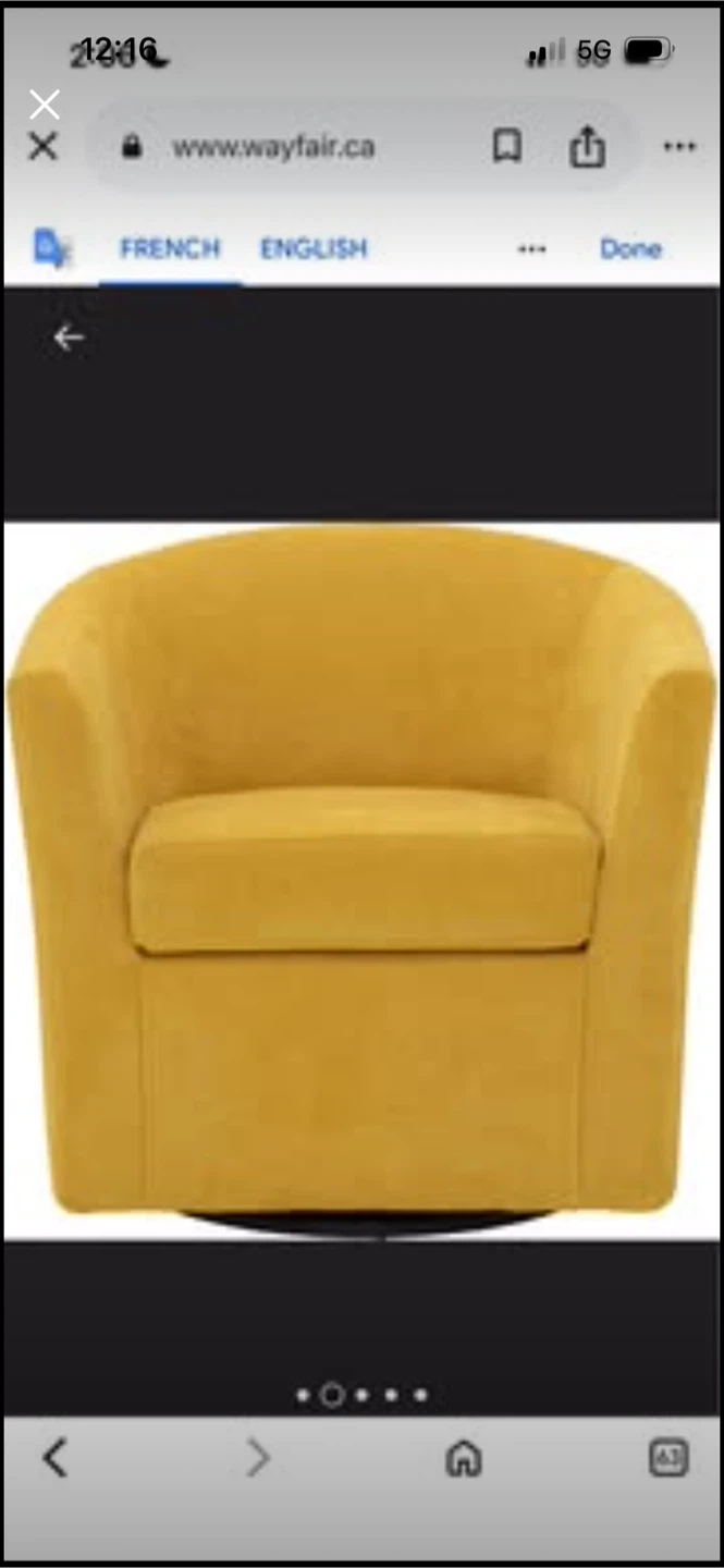 Brand New Hansell 31" Swivel Half Barrel Chair - photo 2