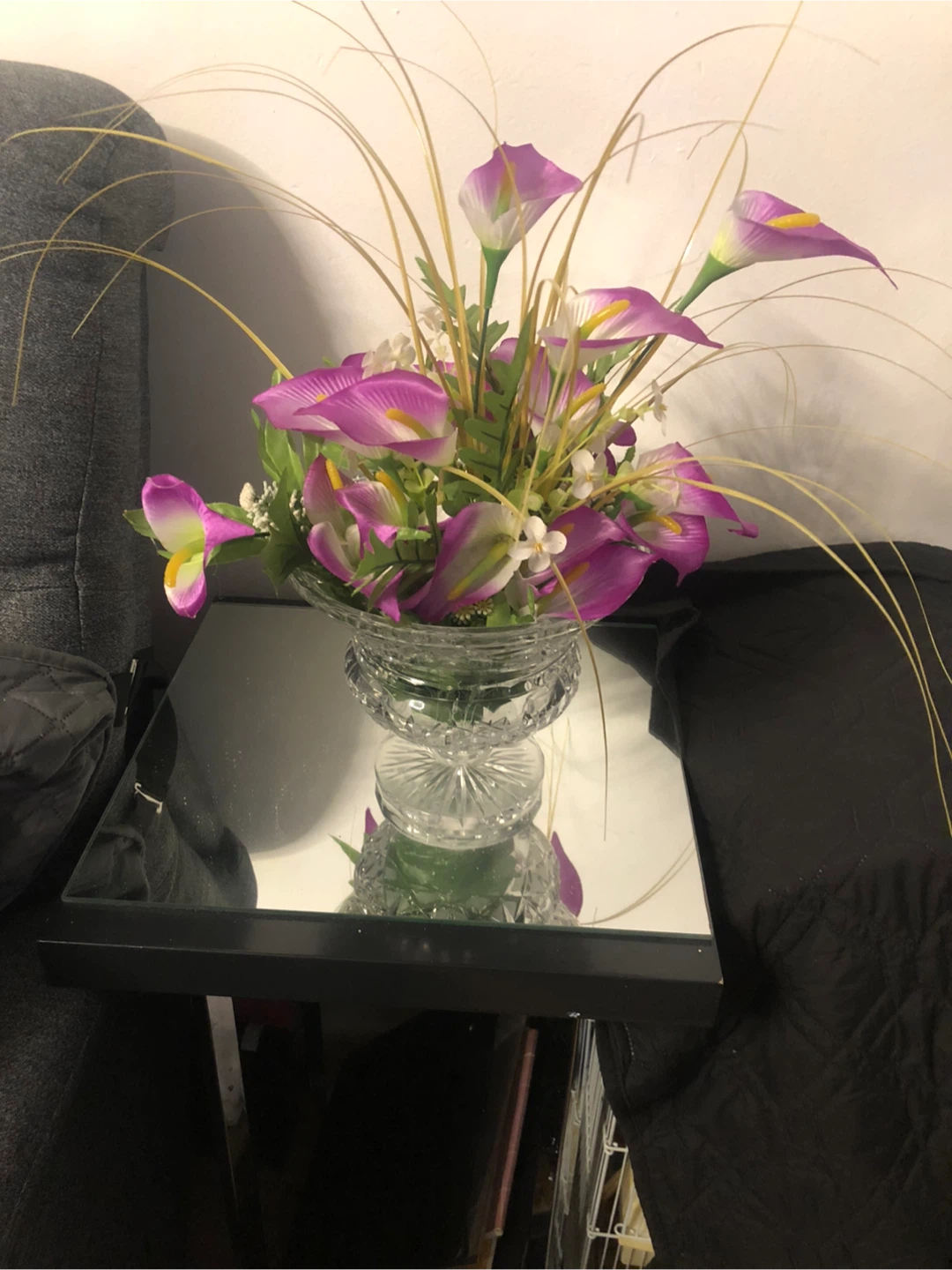 Artificial Calla Lily Flower Arrangement Bothe  for $15