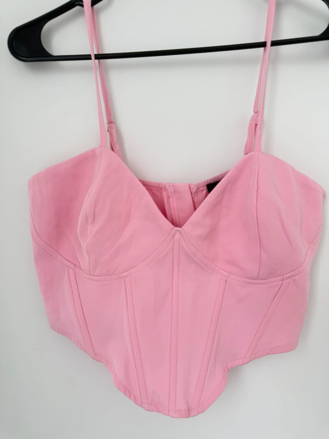 Missguided Pink Corset Top