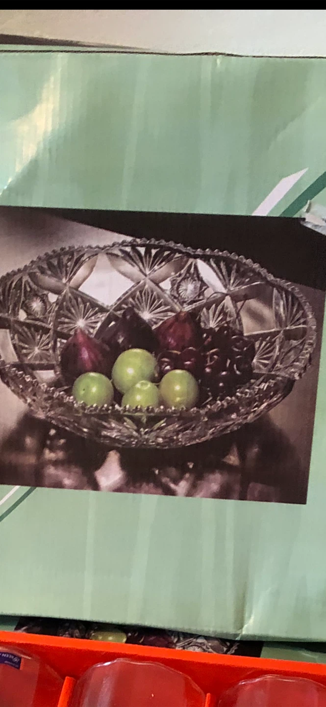 Crystal Fruit Bowl set of 2 brand new