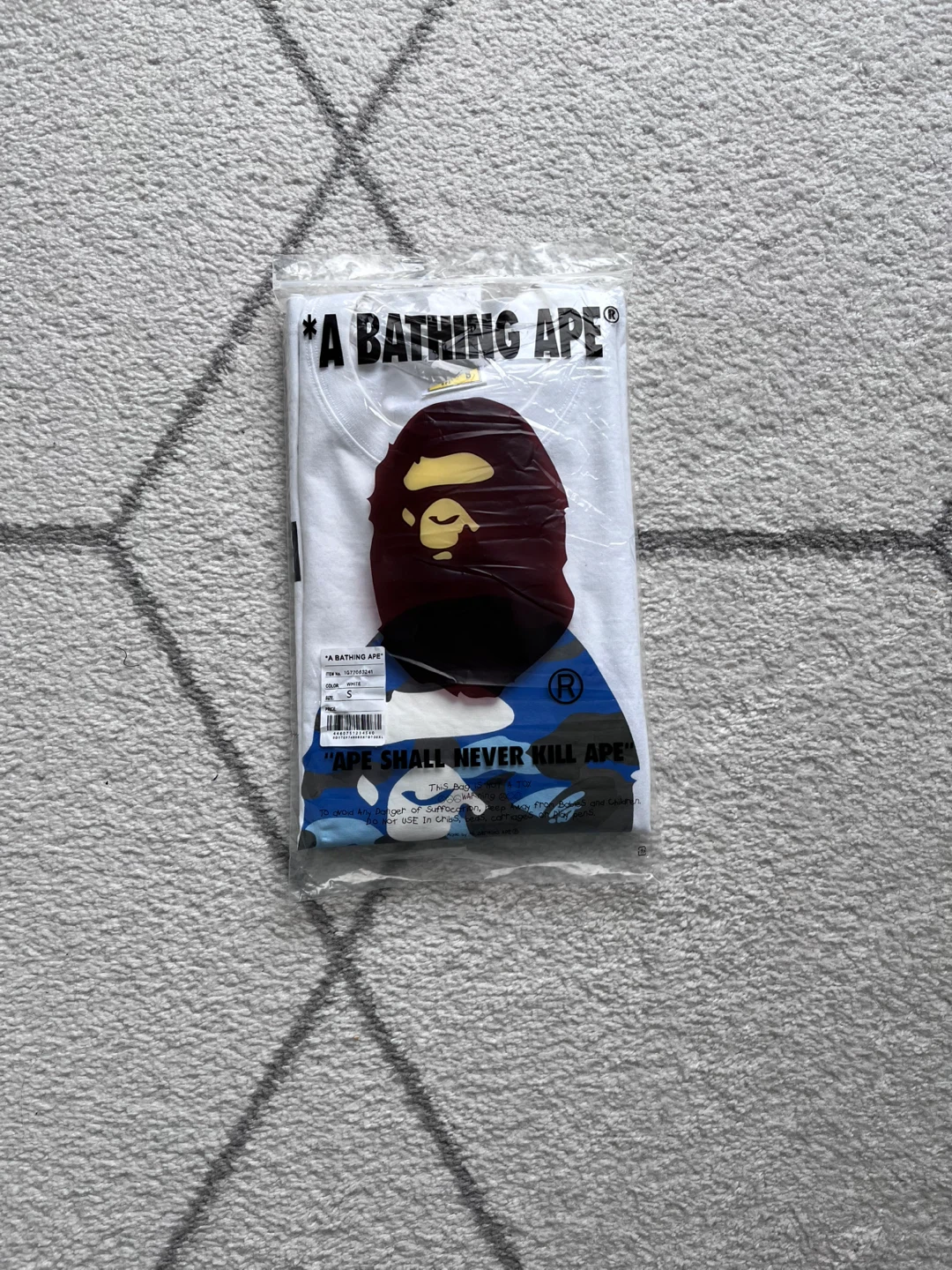 Bathing Ape White Camo T-Shirt Size S - photo 2