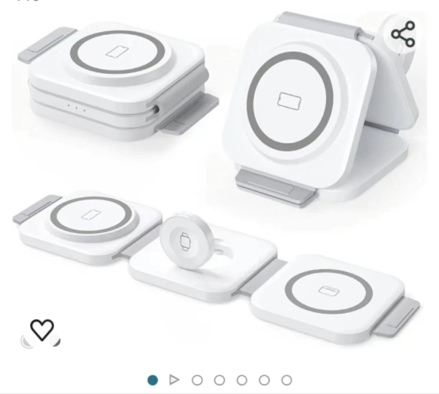 3-in-1 Magnetic Portable Wireless Charger