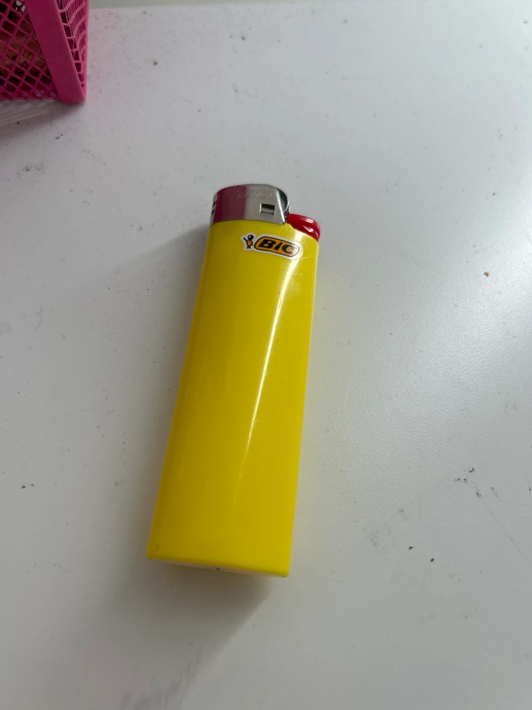Yellow BIC Lighter