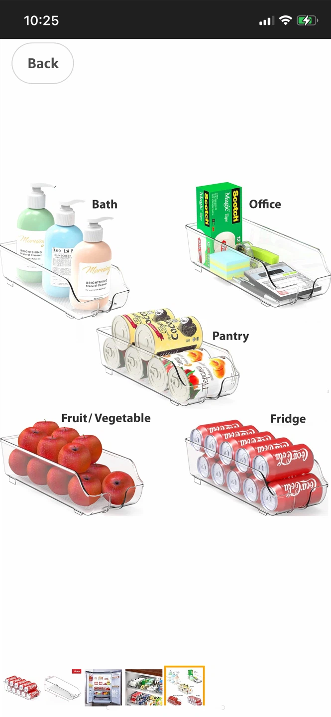 Clear Plastic Can Dispenser Organizer each $5 - photo 3