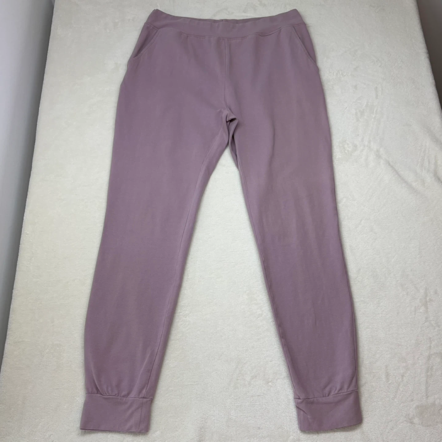 SHEIN Lilac Purple Wide Waistband Slant Pocket Jogger Pants Sz L - photo 3