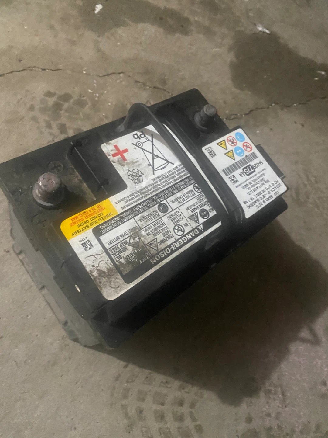 12V 55Ah Car Battery 56029775 AA - photo 3