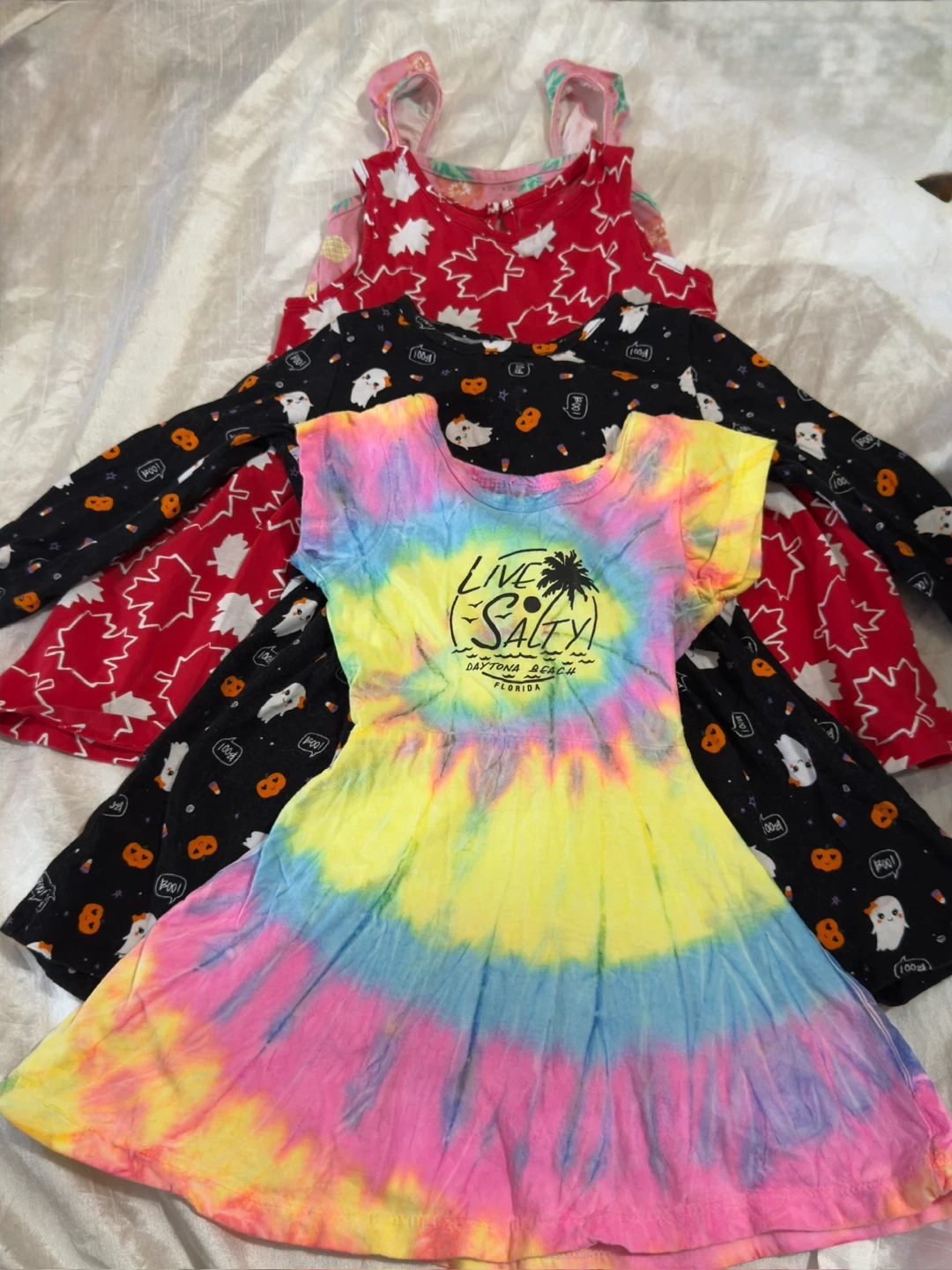 Kids Dresses - Halloween, Canadian Maple Leaf, Tropical