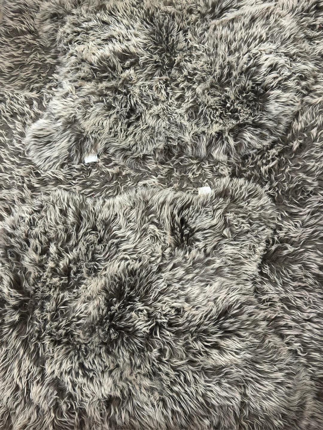 Grey Faux Fur Rugs - Set of 2 - photo 5