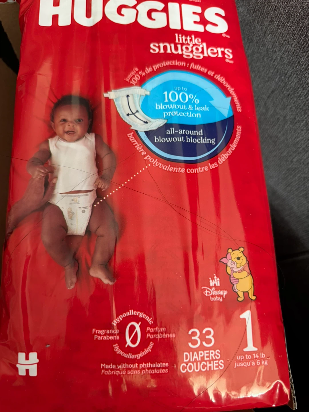 Huggies Little Snugglers Diapers Size 1 4packs of 33