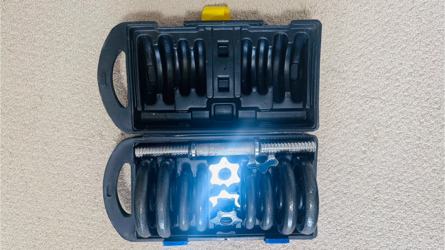 CAP 18.1kg Adjustable Dumbbell Set with Case