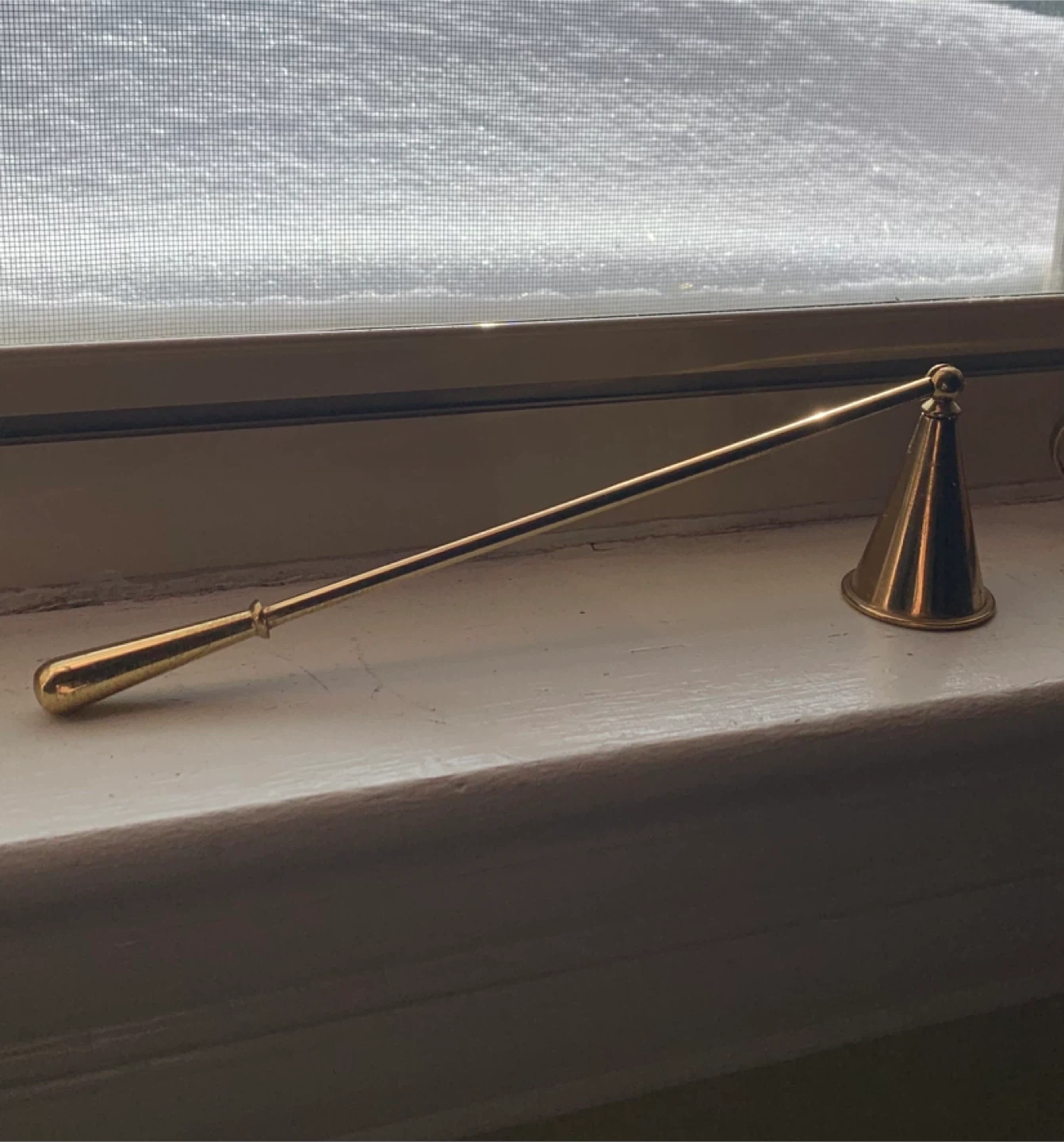 Vintage Gold Metal Candle Snuffer