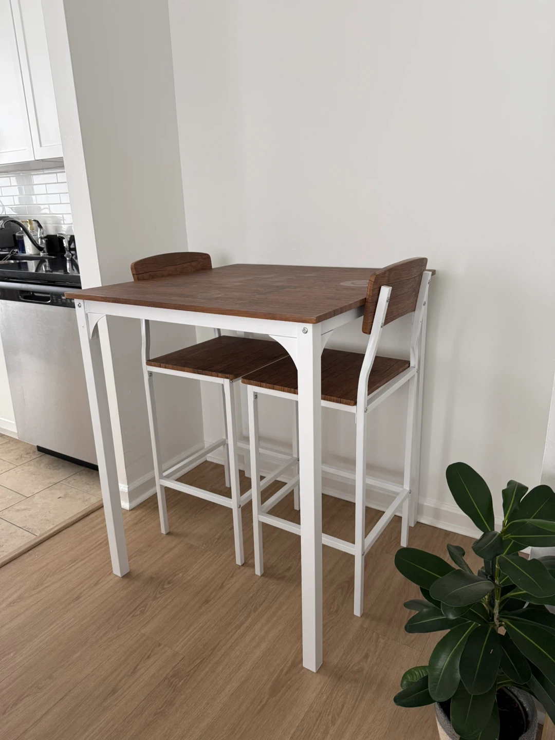 Counter Height Table and 2 Stools Set - photo 2
