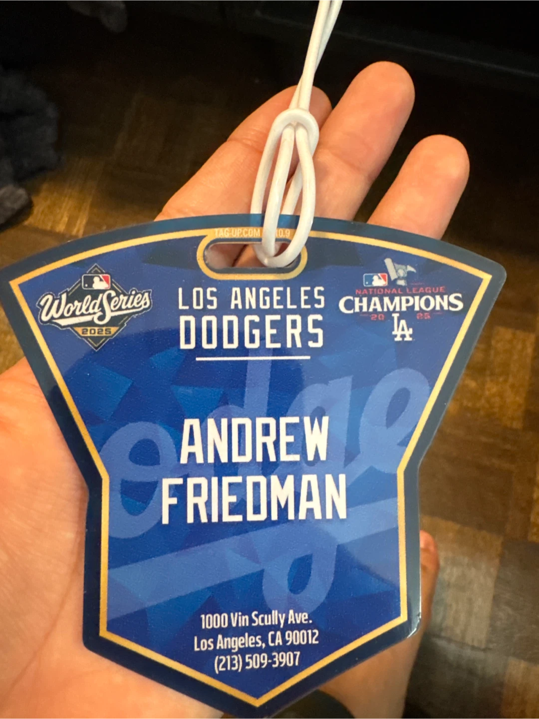 Los Angeles Dodgers 2025  Andrew Friedman Credential