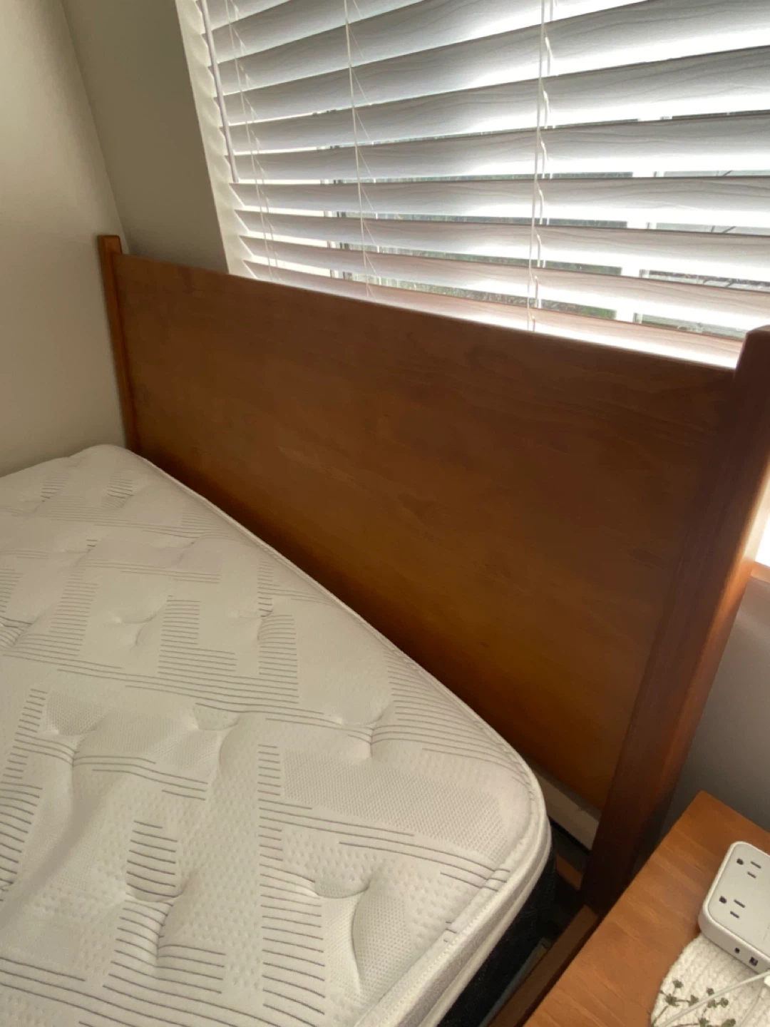 Wooden Bed Frame with Headboard