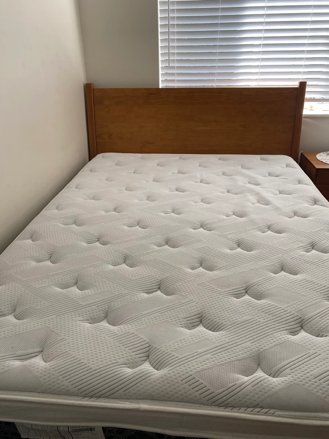 Wooden Bed Frame with Headboard - photo 2