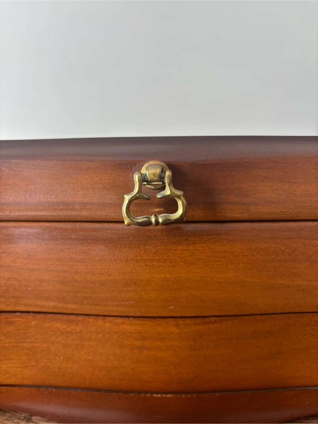Vintage 1960s Jasco Wooden Jewelry Box with Drawer - photo 5