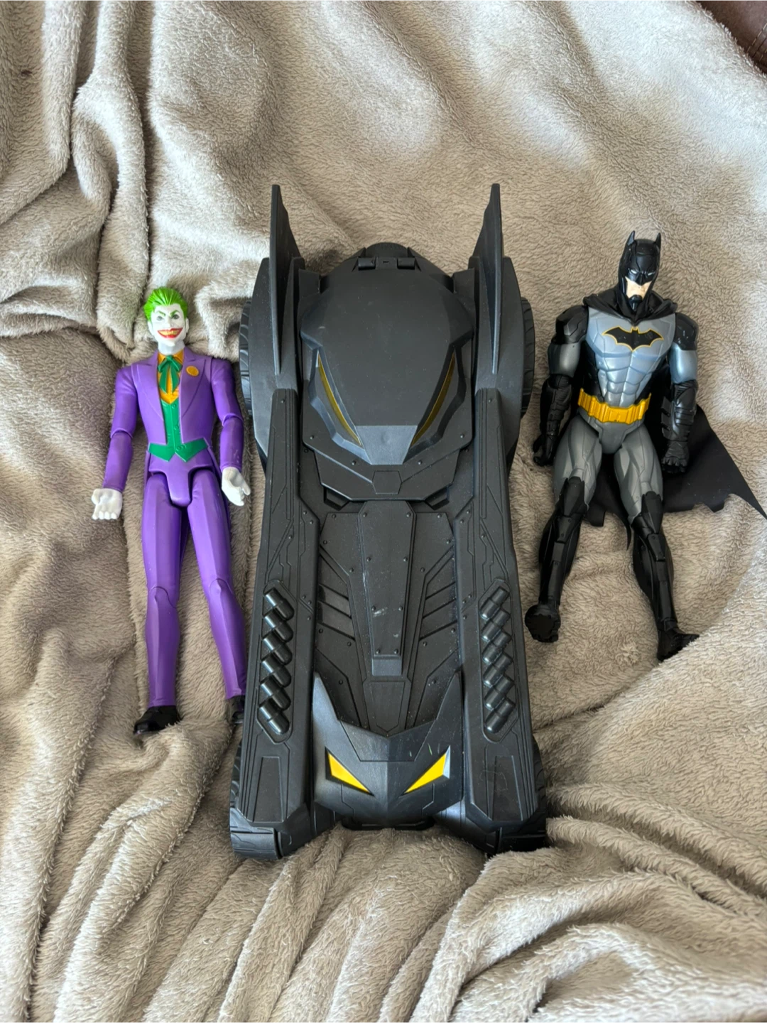 Batman Batmobile and Action Figures
