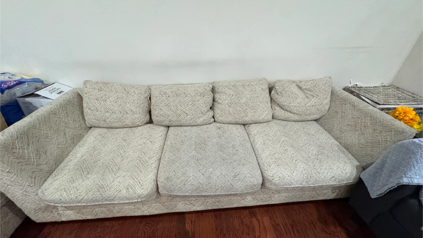 Beige Sofa and loveseat
